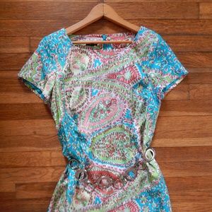 NWT Talbots Paisley Silk Dress